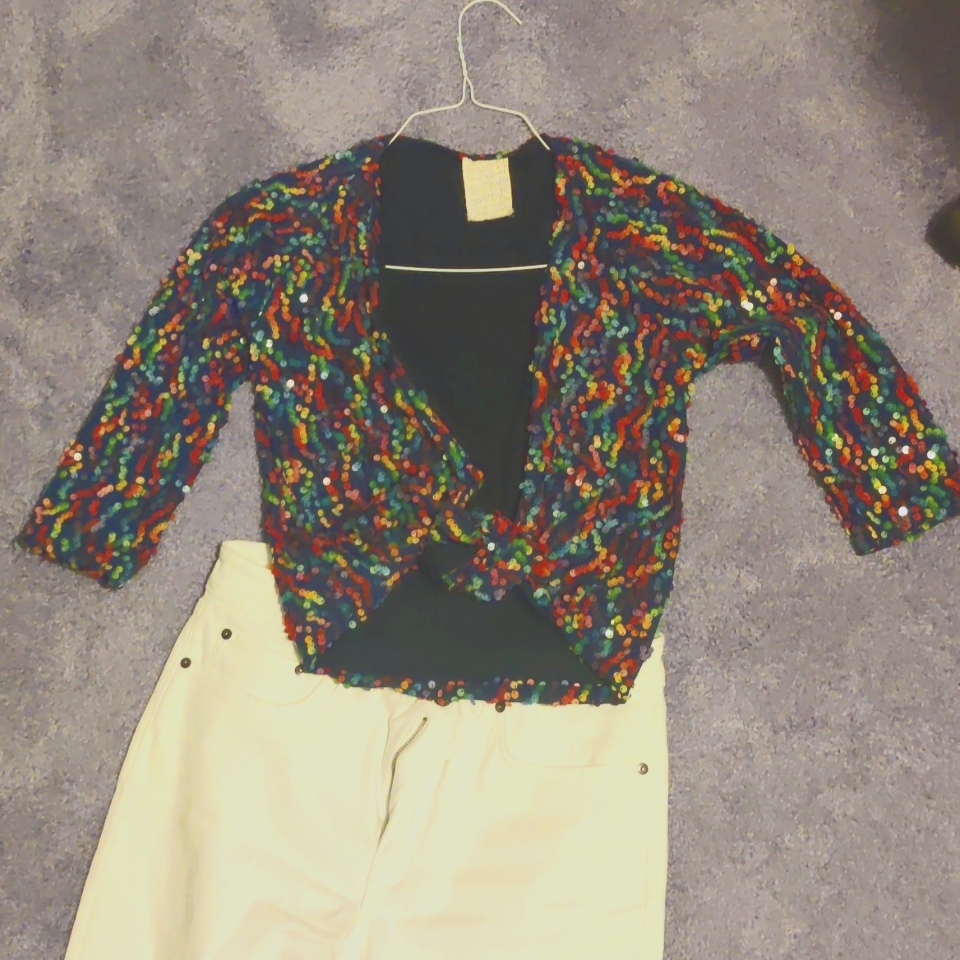 Multicolor Sequin Top